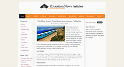 Desktop Screenshot of educationnewsarticles.org